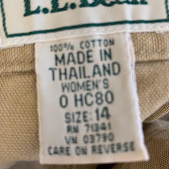 COPY - LL Bean skort 💯 cotton twill size 14 - Picture 4 of 5